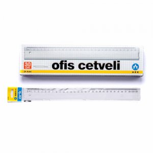 Rigla din Plastic Transparent Ark, Dimensiune 300 mm, Model 005