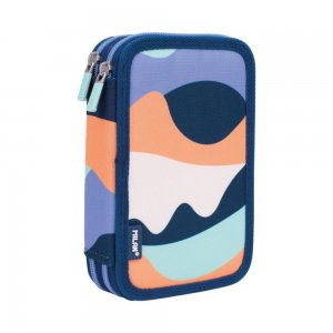 Penar Echipat Milan cu 2 Fermoare, Model The Fun, Dimensiuni 19.5x13x5 cm, Material Poliester, Culoare Albastru Penar Echipat Milan cu 2 Fermoare, Model The Fun, Dimensiuni 19.5x13x5 cm, Material Poliester, Culoare Albastru