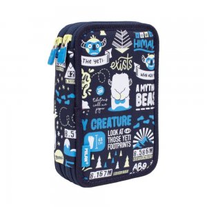 Penar Echipat Milan cu 2 Fermoare, Model Yeti, Dimensiuni 19.5x13x5 cm, Material Poliester, Culoare Albastru Marin Penar Echipat Milan cu 2 Fermoare, Model Yeti, Dimensiuni 19.5x13x5 cm, Material Poliester, Culoare Albastru Marin