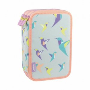 Penar Echipat cu 53 Piese Milan, 3 Fermoare, Model 081364SCL, Dimensiune 195x130x75 mm, Culoare Multicolor Penar Echipat cu 53 Piese Milan, 3 Fermoare, Model 081364SCL, Dimensiune 195x130x75 mm, Culoare Multicolor