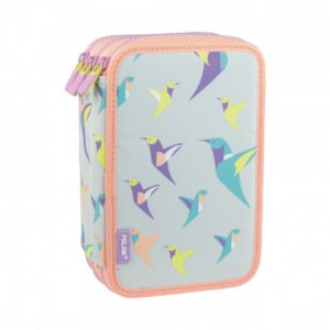 Penar Echipat Milan cu 3 Fermoare, Dimensiuni 19.5x13x7.5 cm, Material Poliester, Culoare Multicolor Penar Echipat Milan cu 3 Fermoare, Dimensiuni 19.5x13x7.5 cm, Material Poliester, Culoare Multicolor