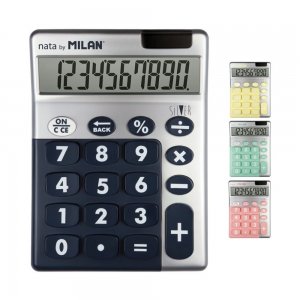 Calculator de Birou Milan, 10 Digits, Culoare Silver