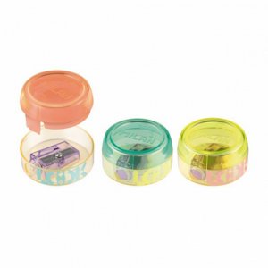 Ascutitoare Plastic Simpla cu Container Milan Spin Look 2