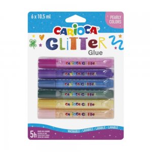 Lipici Carioca, Model Glitter Pearly, 6 Buc/Set