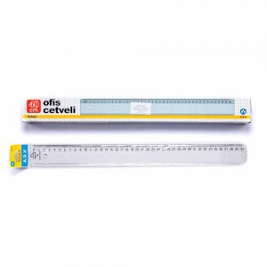 Rigla din Plastic Transparent Ark, Dimensiune 400 mm, Model 572