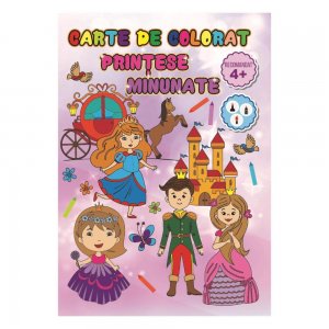 Carte de Colorat Artpress A4, Model Printese Minunate, 24 Pagini Carte de Colorat Artpress A4, Model Printese Minunate, 24 Pagini