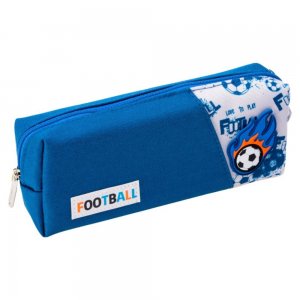 Penar Tip Borseta Ecada cu Fermoar, Model Fotbal, Dimensiuni 20.5x5.5x7.5 cm, Material Poliester, Culoare Albastru Penar Tip Borseta Ecada cu Fermoar, Model Fotbal, Dimensiuni 20.5x5.5x7.5 cm, Material Poliester, Culoare Albastru