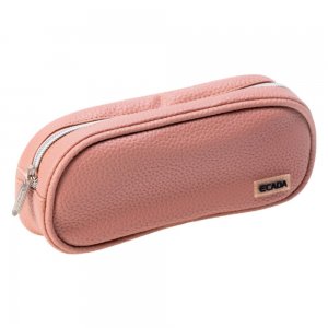 Penar Tip Borseta Ecada cu Fermoar, Dimensiuni 20x8x4.5 cm, Material Piele Sintetica, Culoare roz Prafuit Penar Tip Borseta Ecada cu Fermoar, Dimensiuni 20x8x4.5 cm, Material Piele Sintetica, Culoare roz Prafuit