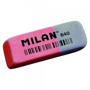 Radiera Milan, 40 Buc/Set, Culoare Rosu si Albastru Radiera Milan, 40 Buc/Set, Culoare Rosu si Albastru