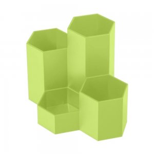 Suport Birou Ecada, 4 Compartimente de Plastic, Culoare Verde Suport Birou Ecada, 4 Compartimente de Plastic, Culoare Verde
