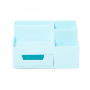 Suport Birou Ecada, 5 Compartimente de Plastic, Culoare Verde Turcoaz Suport Birou Ecada, 5 Compartimente de Plastic, Culoare Verde Turcoaz