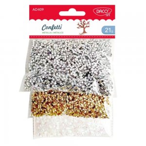 Confetii Metalice Daco din Plastic, Dimensiune 2 mm, 21 g
