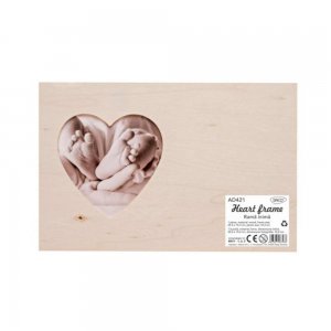 Rama Inima Daco din Lemn, Dimensiune 23.3x15.3 cm