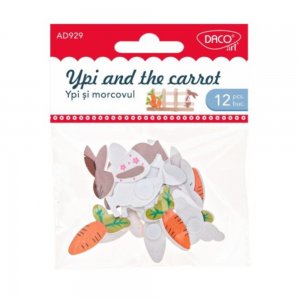 Ypi si Morcovul Daco din Lemn, 12 Buc/Set Ypi si Morcovul Daco din Lemn, 12 Buc/Set