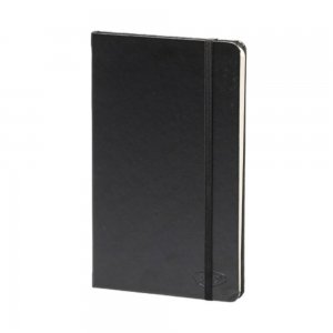 Agenda Nedatata Daco, 160 Pagini, Inchidere cu Elastic, Dimensiuni 130x205 mm, Culoare Negru