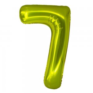 Balon Folie Cifra 7 Auriu Daco, 100 cm Balon Folie Cifra 7 Auriu Daco, 100 cm
