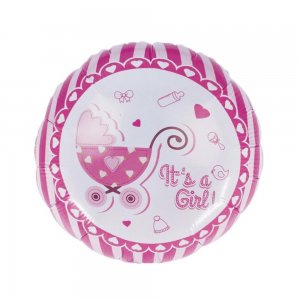Balon Folie It's A Girl Daco, 46 cm Balon Folie It's A Girl Daco, 46 cm