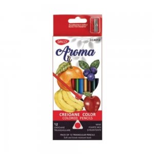 Creioane Colorate Parumate Daco, Model Aroma, 12 Buc/Set Creioane Colorate Parumate Daco, Model Aroma, 12 Buc/Set