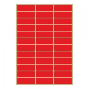 Etichete Autoadezive A4 Rosu, 100 Coli/Set Etichete Autoadezive A4 Rosu, 100 Coli/Set