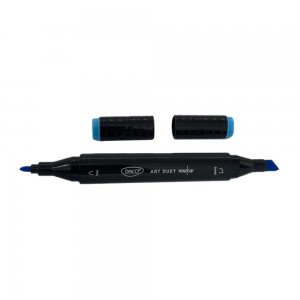 Marker Grafic cu 2 Capete Daco, Culoare Albastru Ceruleum