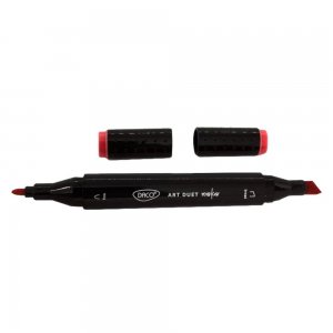 Marker Grafic cu 2 Capete Daco, Culoare Bordo