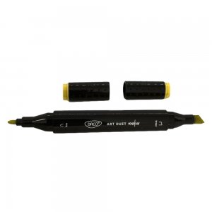 Marker Grafic cu 2 Capete Daco, Culoare Galben