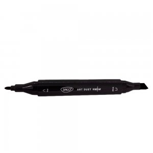 Marker Grafic cu 2 Capete Daco, Culoare Negru