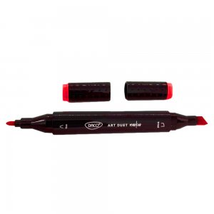 Marker Grafic cu 2 Capete Daco, Culoare Rosu Geranium
