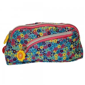Penar Tip Borseta JWorld, 2 Fermoare, Model PC08-201 Floral, Dimensiune 215x95x65 mm, Culoare Multicolor Penar Tip Borseta JWorld, 2 Fermoare, Model PC08-201 Floral, Dimensiune 215x95x65 mm, Culoare Multicolor
