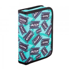 Penar Neechipat Daco cu Fermoar, Model Keep Going, Dimensiuni 19.5x13x4 cm, Culoare Albastru Penar Neechipat Daco cu Fermoar, Model Keep Going, Dimensiuni 19.5x13x4 cm, Culoare Albastru