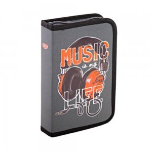Penar Neechipat Daco cu Fermoar, Model Music Is My Life, Dimensiuni 19.5x13x4 cm, Culoare Gri Penar Neechipat Daco cu Fermoar, Model Music Is My Life, Dimensiuni 19.5x13x4 cm, Culoare Gri