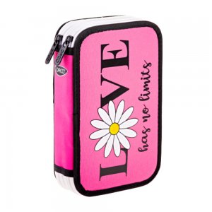 Penar Neechipat Daco cu 2 Fermoare, Model Love Has No Limits, Dimensiuni 19.5x13x5, Material Poliester, Culoare Roz Penar Neechipat Daco cu 2 Fermoare, Model Love Has No Limits, Dimensiuni 19.5x13x5, Material Poliester, Culoare Roz