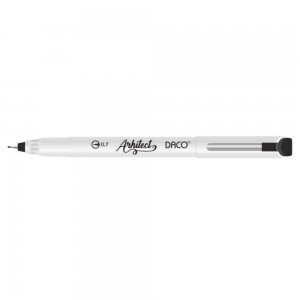 Pix Liner Grafic Arhitect Daco, 12 Buc/Set, Grosime Varf 0.7 mm, Culoare Scriere Negru