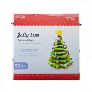 Set Creativ Daco Braduletul Dragut, 3 Buc/Set, Material Spuma, Tip Puzzle, Multicolor