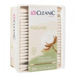 Betisoare de Urechi Cleanic Naturals Virgin Cotton, 200 Buc Betisoare de Urechi Cleanic Naturals Virgin Cotton, 200 Buc