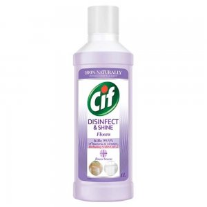 Solutie Dezinfectanta pentru Curatare Podele Cif Disinfect & Shine Flower Breeze, 1 L