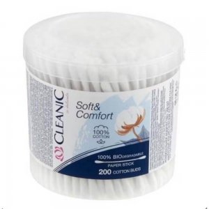 Betisoare de Urechi Cleanic Soft & Confort, 200 Buc Betisoare de Urechi Cleanic Soft & Confort, 200 Buc