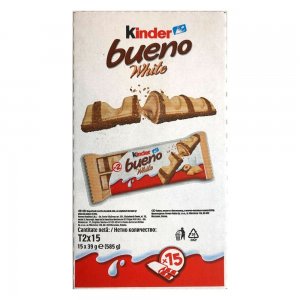 Napolitana Kinder Bueno cu Ciocolata Alba, 15 Buc/Set Napolitana Kinder Bueno cu Ciocolata Alba, 15 Buc/Set