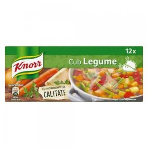 Knorr Cub, Gust de Legume, 12 x 9 g Knorr Cub, Gust de Legume, 12 x 9 g