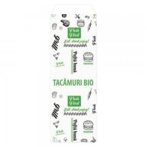 Pungi pentru Tacamuri Model FRESH, 8x24cm, Hartie Kraft Alba 40 g/m², 2000 Buc/Bax Pungi pentru Tacamuri Model FRESH, 8x24cm, Hartie Kraft Alba 40 g/m², 2000 Buc/Bax