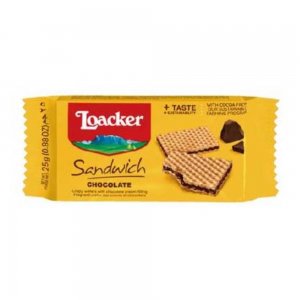 Biscuiti Loacker Sandwich cu Ciocolata, 25 g