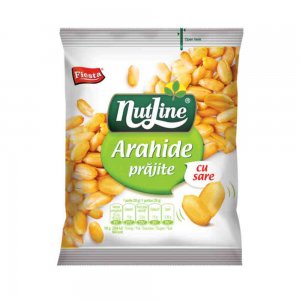 Arahide Nutline Fiesta Prajite cu Sare, 50 g Arahide Nutline Fiesta Prajite cu Sare, 50 g