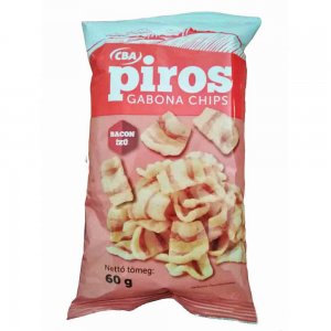Chips de Cereale Cba Piros Bacon, 60 g Chips de Cereale Cba Piros Bacon, 60 g