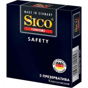 Prezervative Sico Safety, 3 Buc Prezervative Sico Safety, 3 Buc