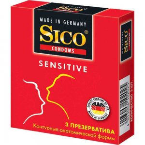 Prezervative Sico Sensitive, 3 Buc Prezervative Sico Sensitive, 3 Buc