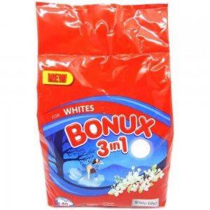 Detergent Automat Bonux 3 in 1 Liliac, 20 Spalari, 2 Kg Detergent Automat Bonux 3 in 1 Liliac, 20 Spalari, 2 Kg