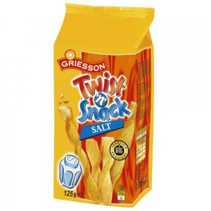 Grisine cu Sare Griesson Twist Snack, 125 g Grisine cu Sare Griesson Twist Snack, 125 g