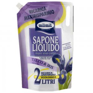 Rezerva Sapun Lichid Mil Mil Talc si Iris, 2 L