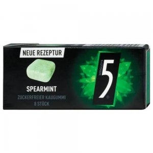 Guma de Mestecat Five Spearmint, 16.5 g Guma de Mestecat Five Spearmint, 16.5 g