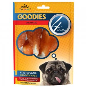 Recompense pentru Caini 4DOG Goodies, Chicken Leg, 100 g